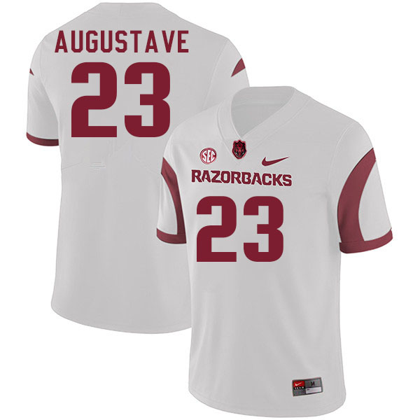 Men #23 Isaiah Augustave Arkansas Razorback College Football Jerseys Stitched Sale-White